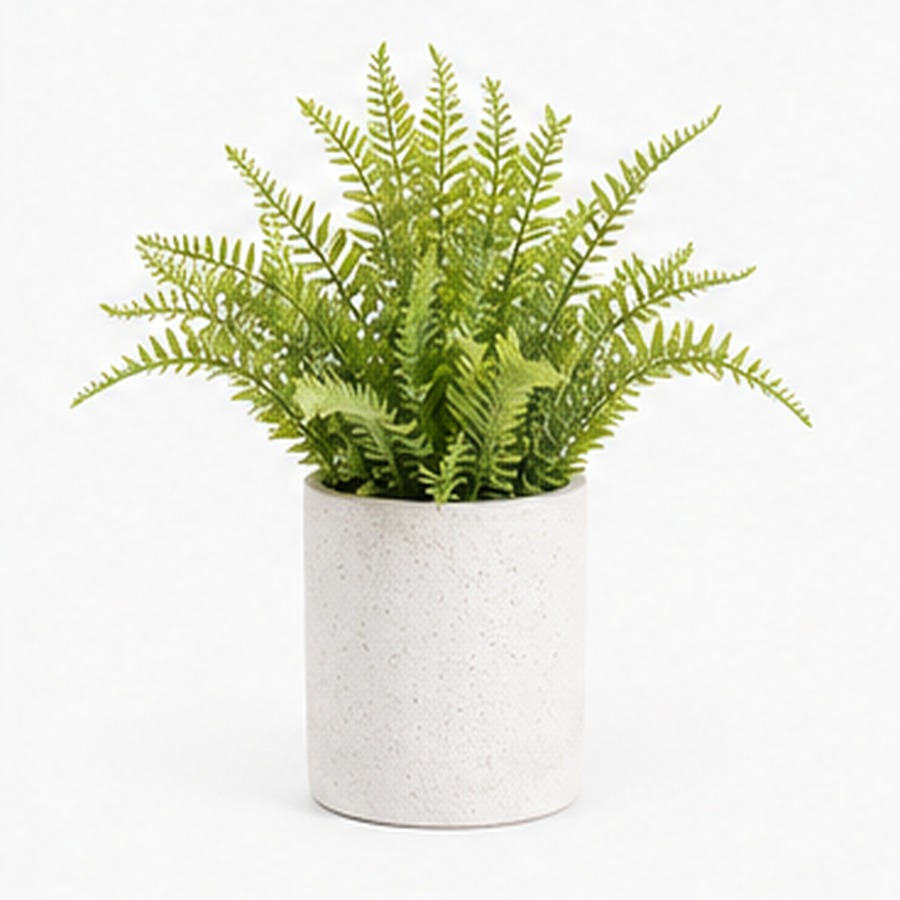 small-faux-fern-pot